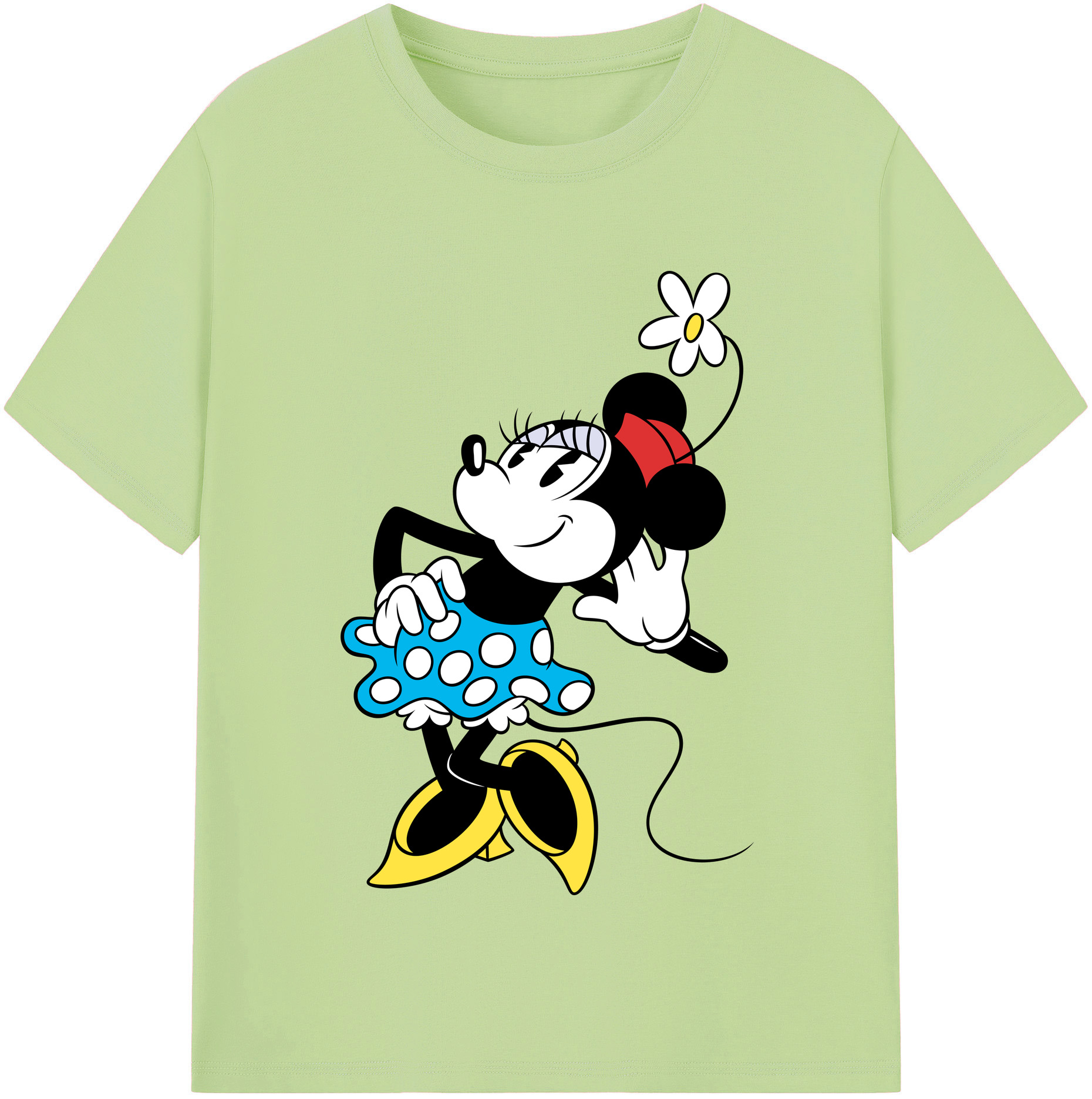 （画像用） ミッキーマウス Mickey Mouse 綿100％半袖Tシャツ（フロントプリント）